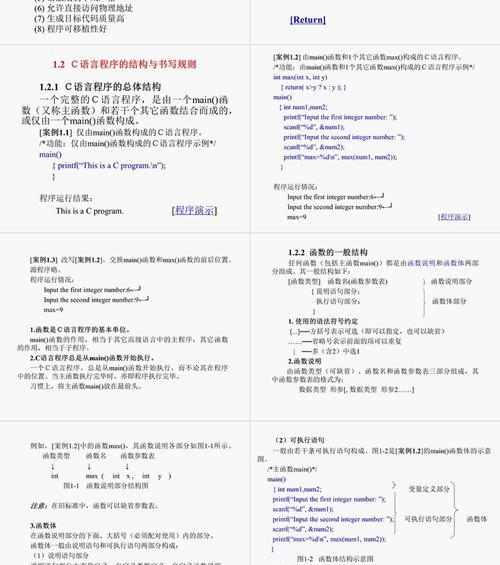 C语言程序规则有哪些？